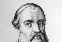 What’s so peculiar about the Mennonite Brethren? Black and white lithographic like portrait of Menno Simons.